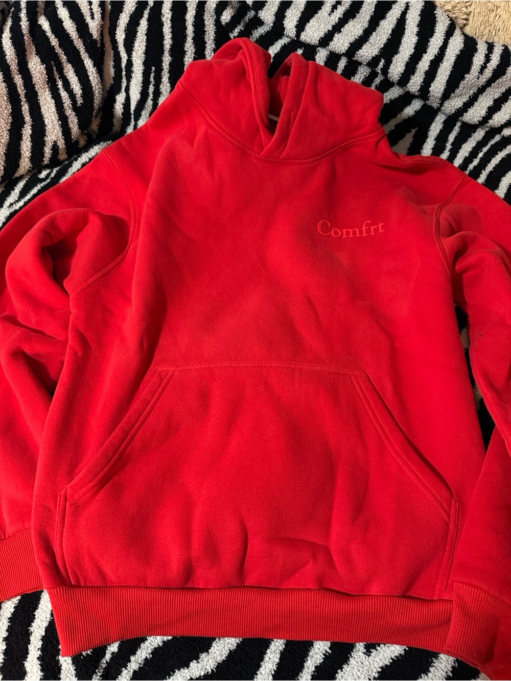Comfort Red Hoodie Sweatshirt